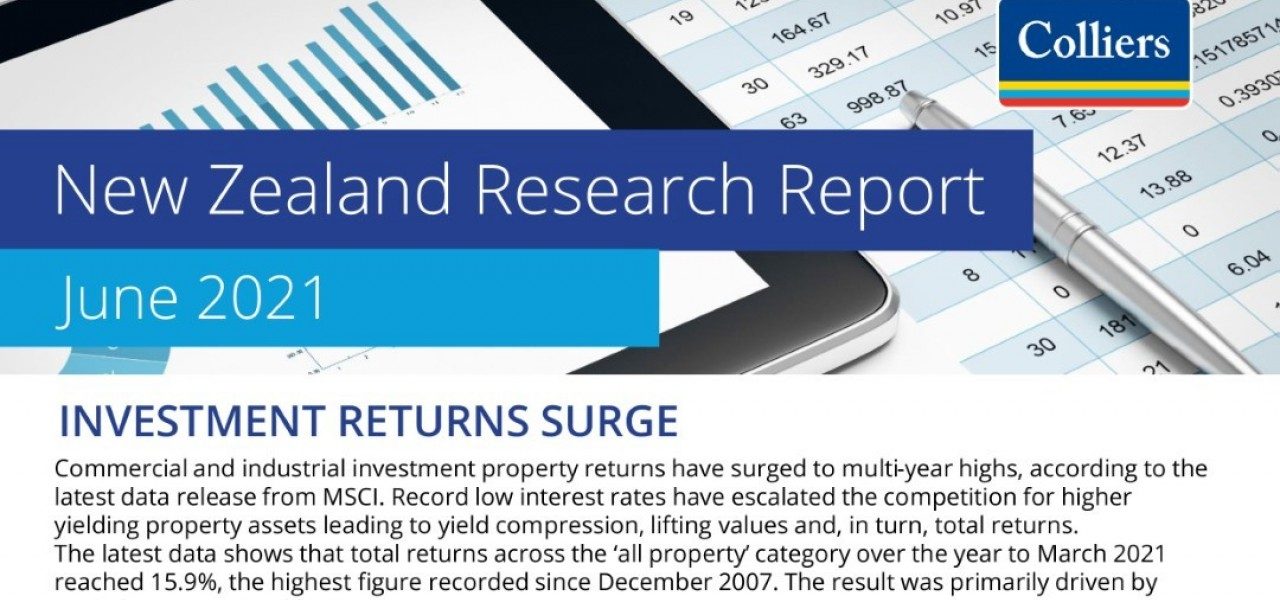 Colliers New Zealand Research Report - June 2021 image 1